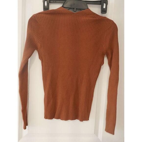 Women's Square Collar Vintage Sweaters Long Sleeve - Picture 3 of 5